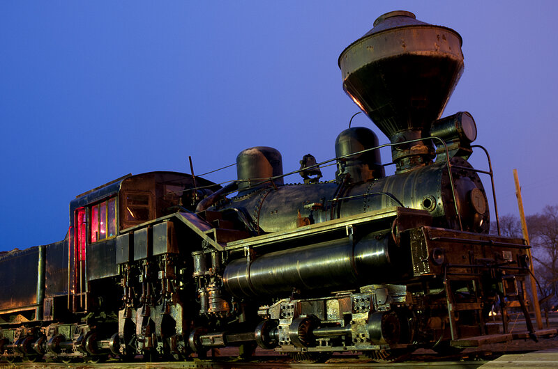 Steam Locomotive — Blue