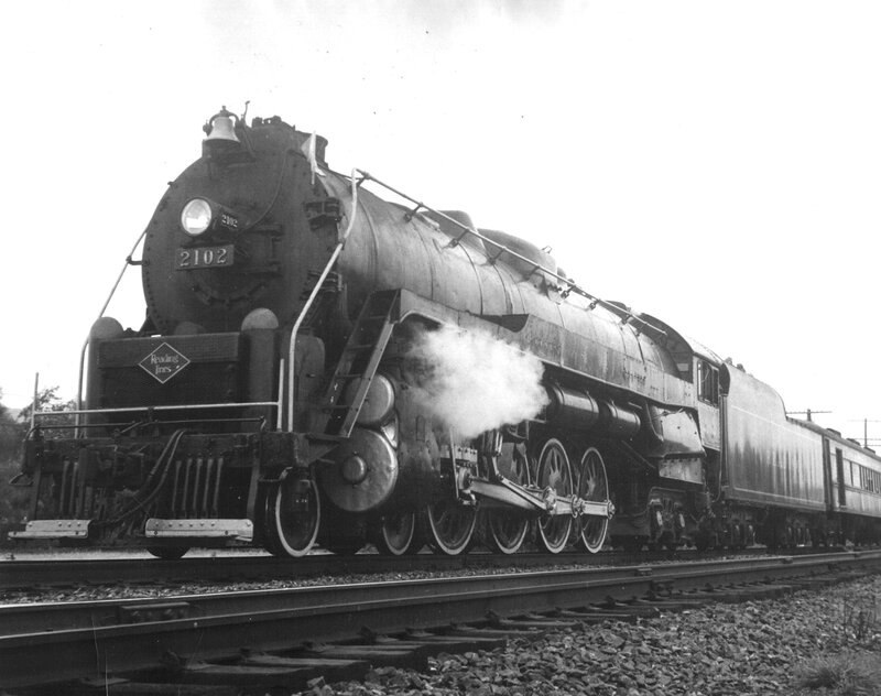 Steam Locomotive on Tracks — Black, Industrial, Photograph