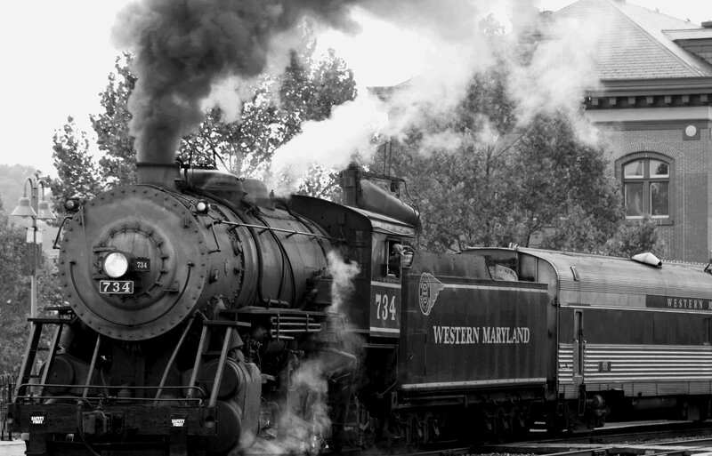 Steam Locomotive Train — Black, Dramatic, Photograph, Train Car