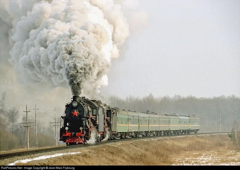 Steam Locomotive Train — Black, Dramatic, Winter, Photograph, Smoke