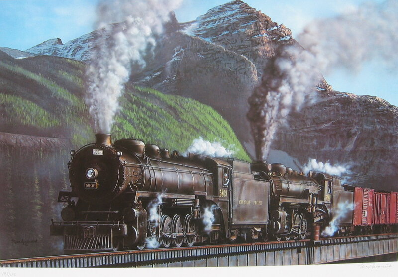 Steam Locomotive Train — Brown