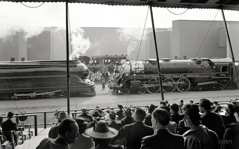Steam Locomotives on Display — Black
