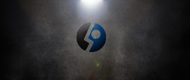 Steam logo on dark background