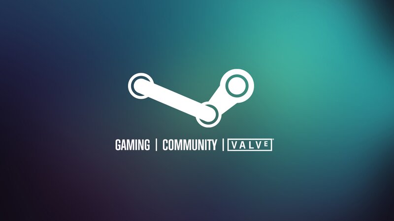 Steam Logo on Gradient
