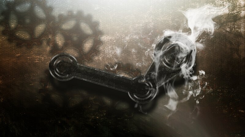 Steam Logo with Smoke