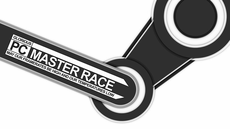 Steam Logo with Text — Black