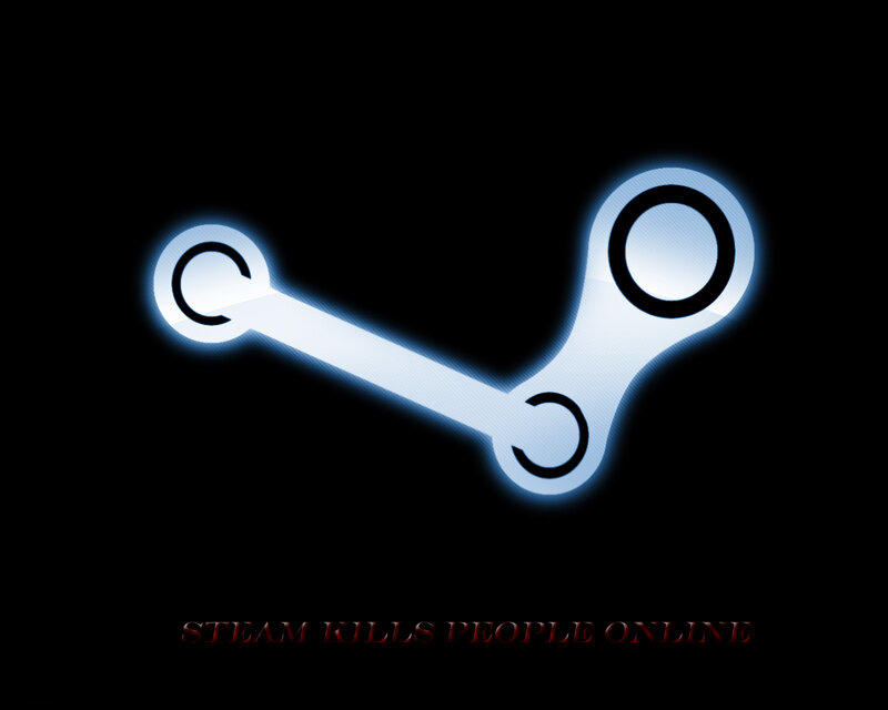 Steam logo with text
