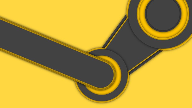 Steam Logo — Yellow