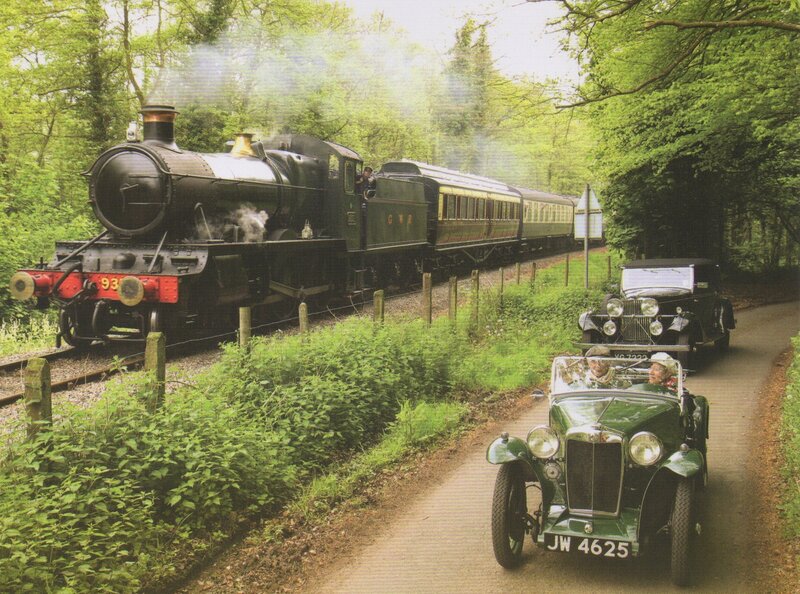 Steam Train and Vintage Cars