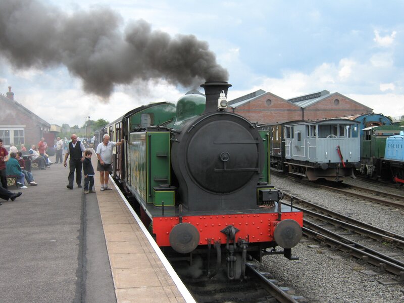 Steam train at a heritage railway