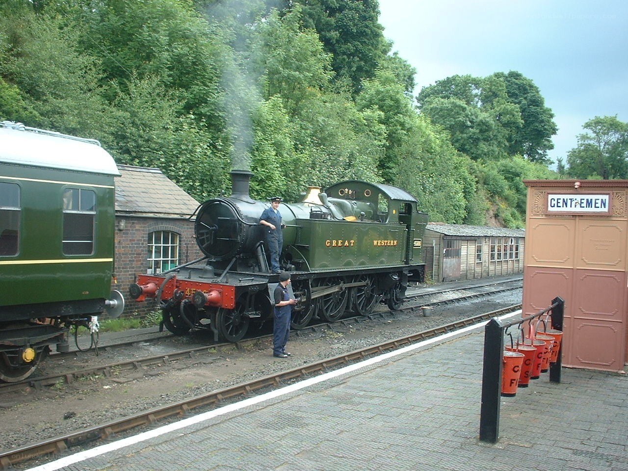 Steam train at a heritage railway