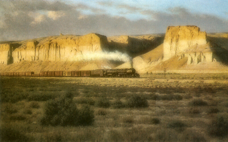 Steam Train in Desert