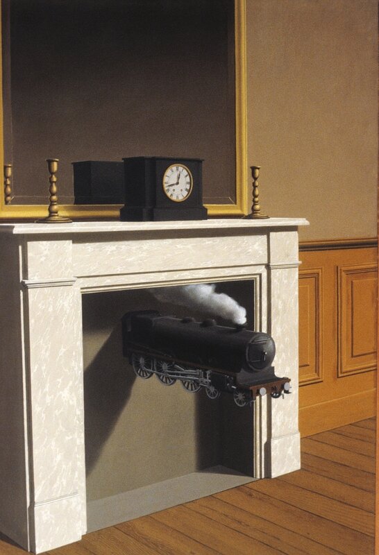 Steam Train in Fireplace