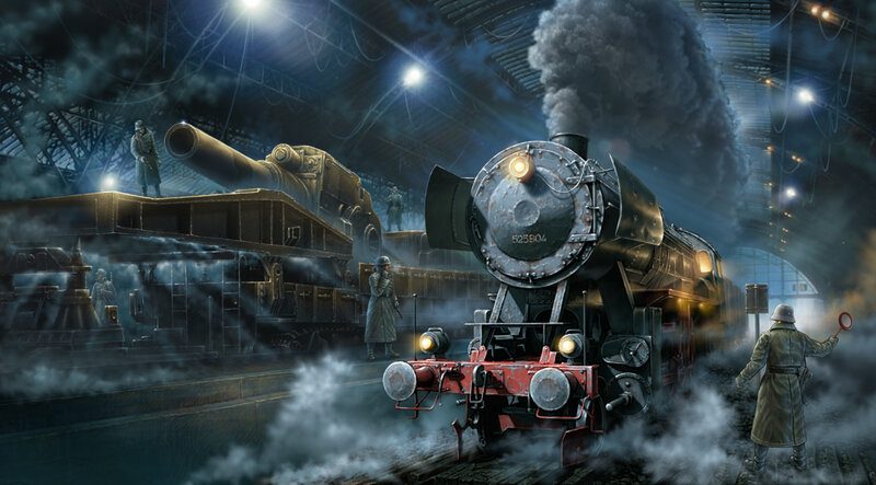 Steam Train in Station
