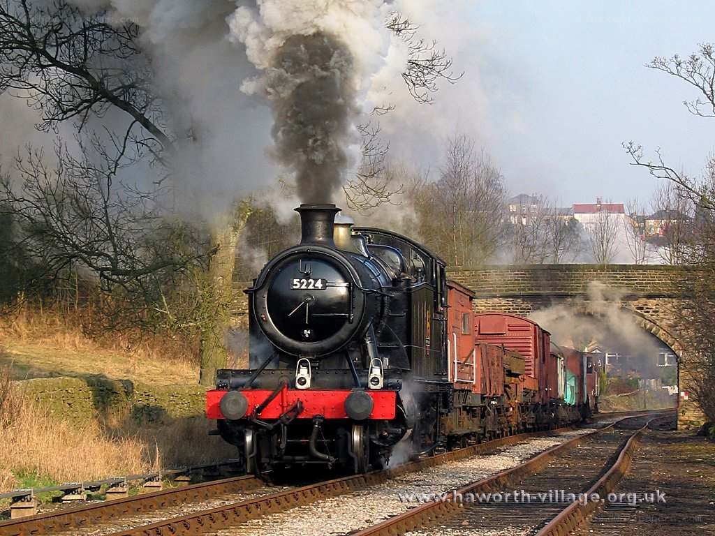 Steam train on a rural track