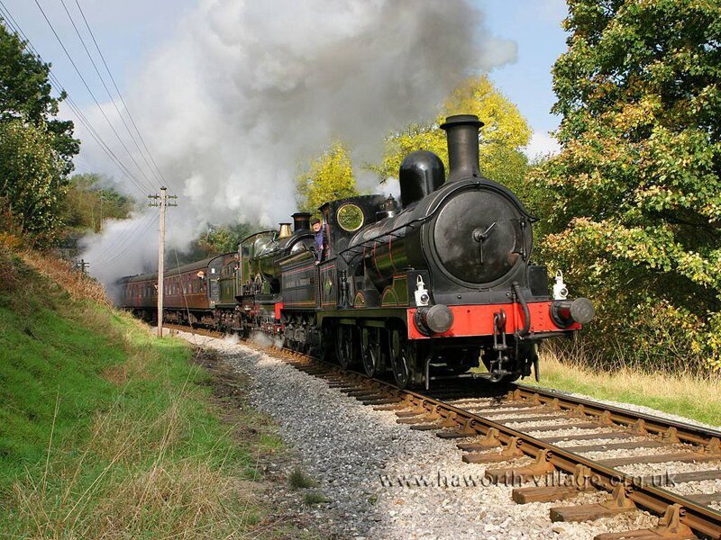 Steam train on a scenic route