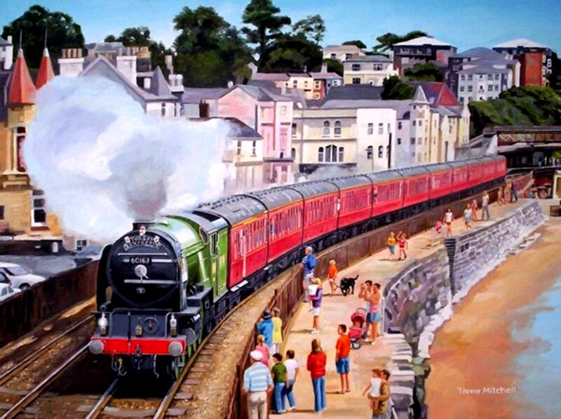 Steam Train on Coastal Track