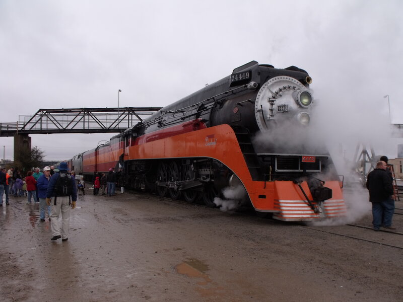 Steam train on display