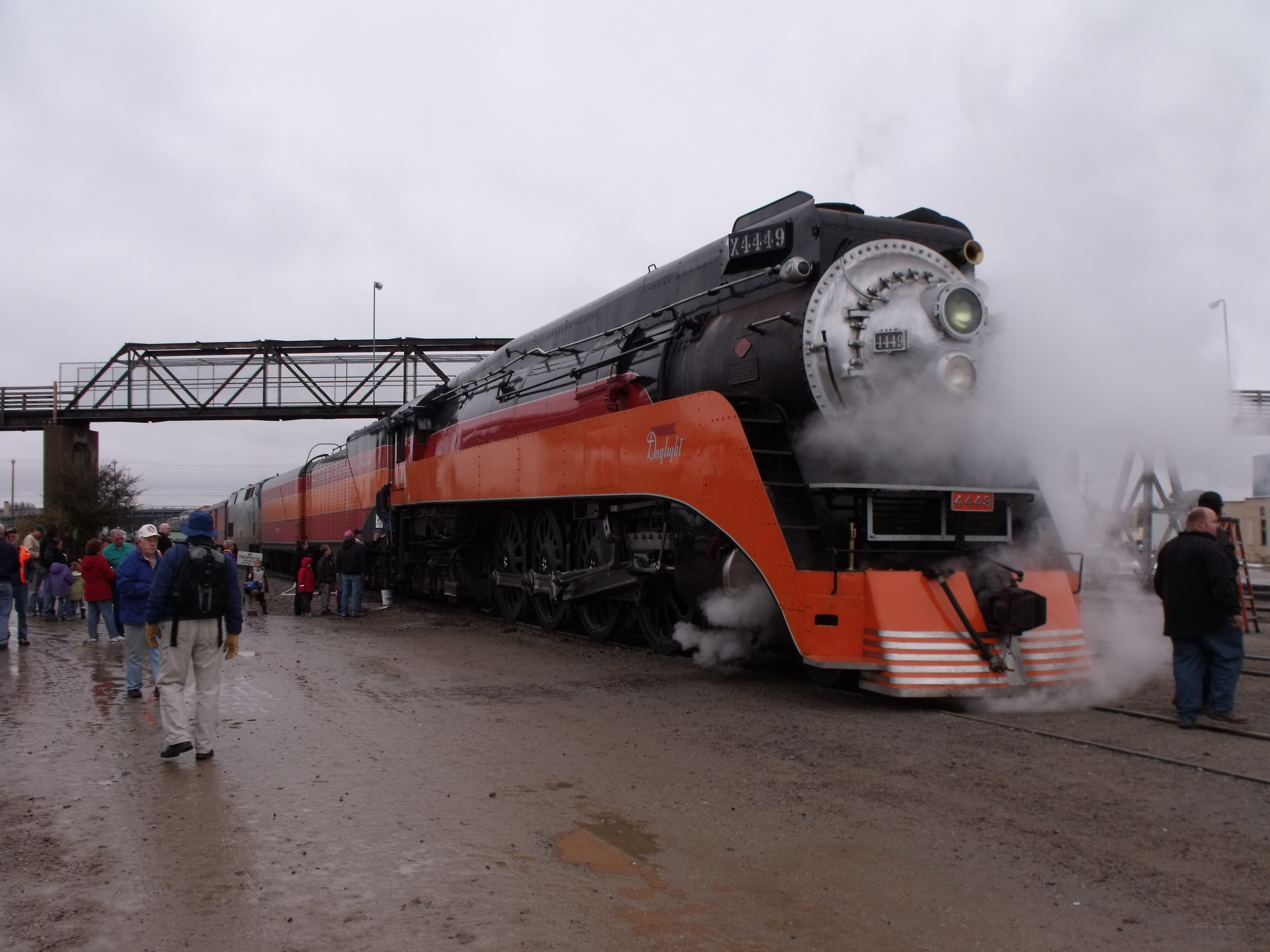 Steam train on display