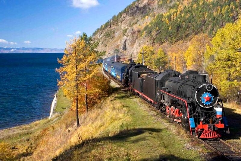 Steam Train on Lakeside