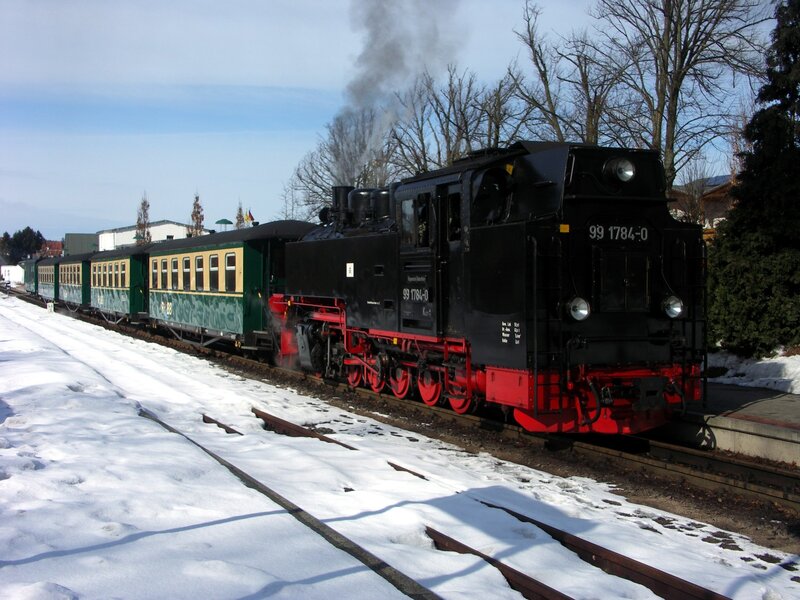 Steam Train on Snow