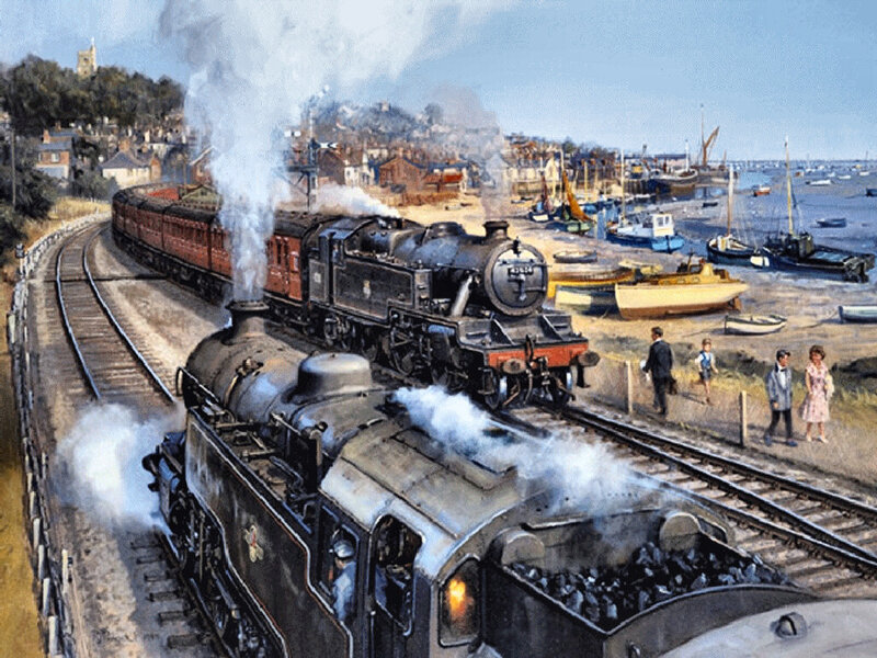 Steam Trains at Seaside