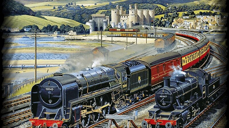 Steam Trains at Station