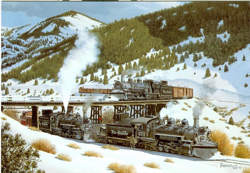 Steam Trains in Snow
