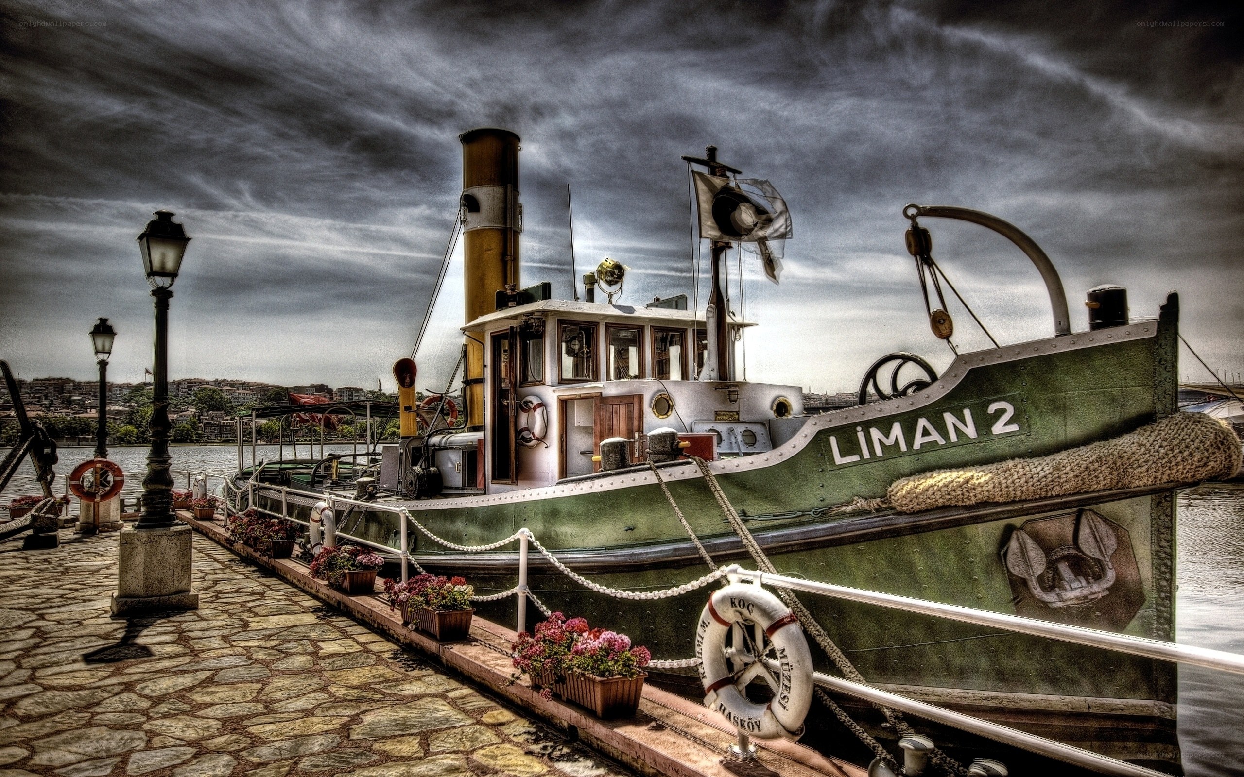Steamboat at a historic dock