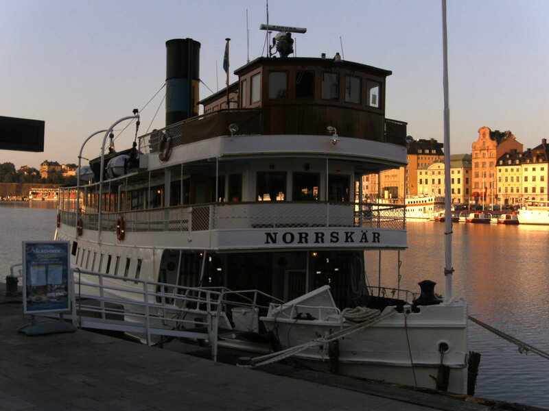 Steamboat at Dock — White, Serene