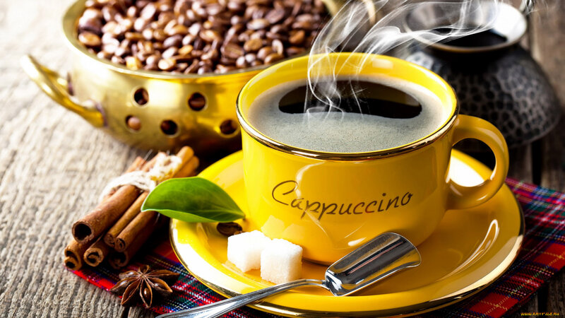 Steaming Cappuccino Cup