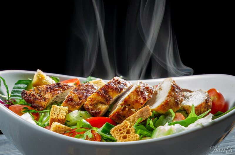 Steaming chicken salad
