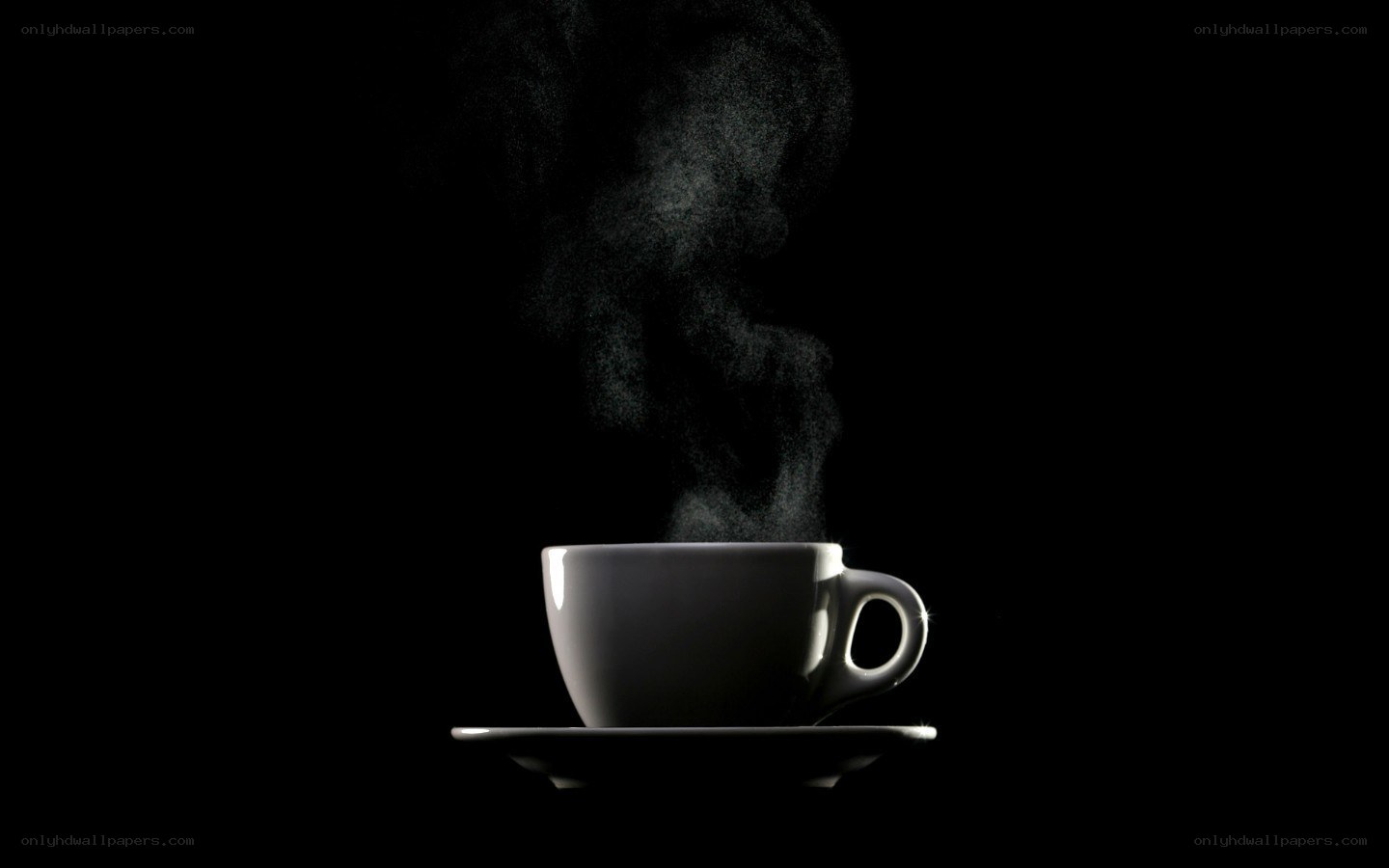 steaming coffee cup