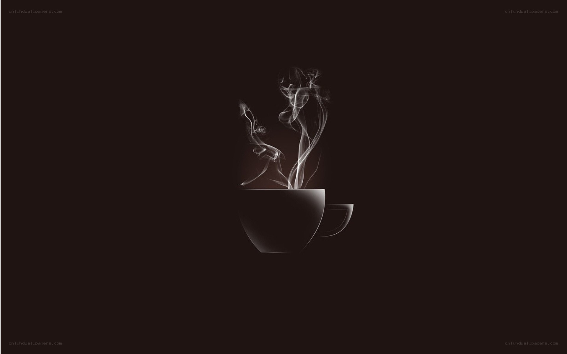 steaming coffee cup
