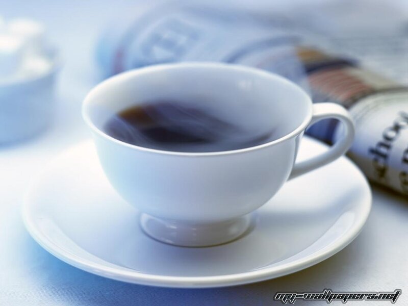 steaming coffee cup