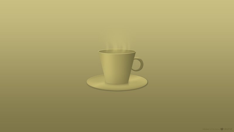 steaming coffee cup