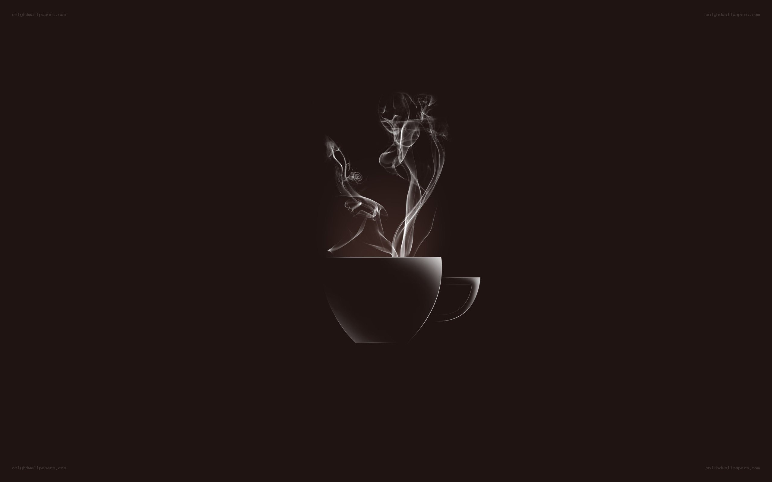 steaming coffee cup