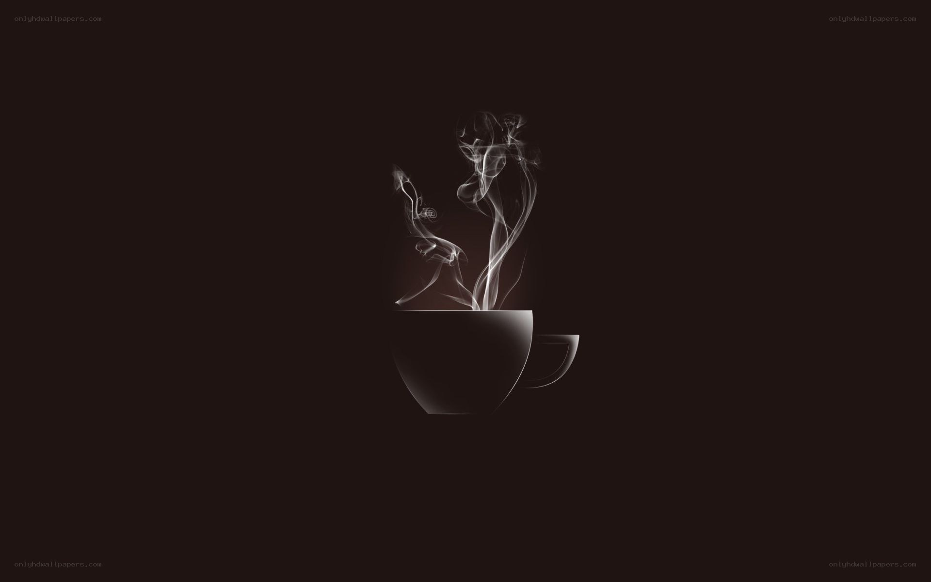 steaming coffee cup