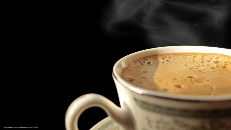 steaming coffee cup