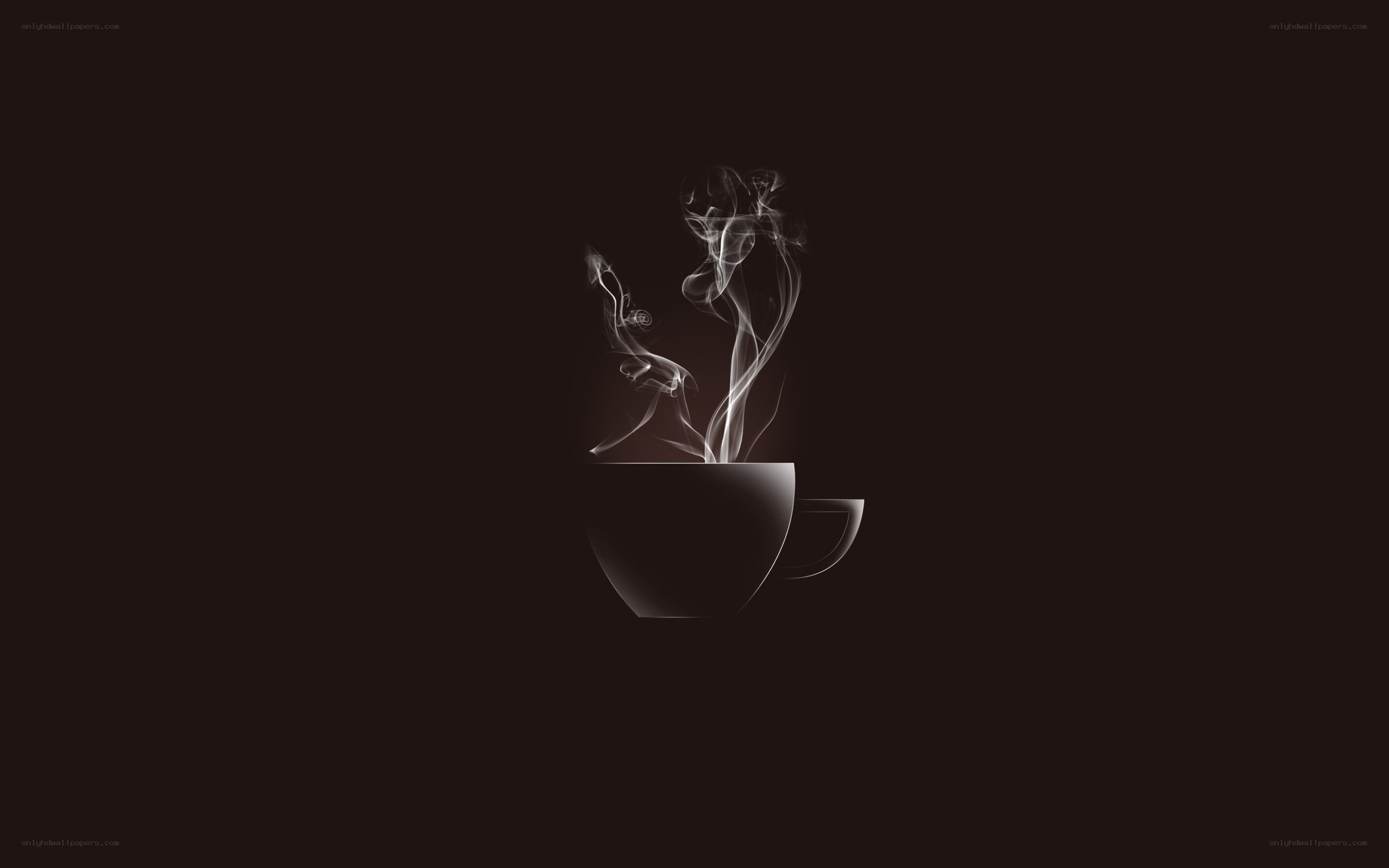 steaming coffee cup