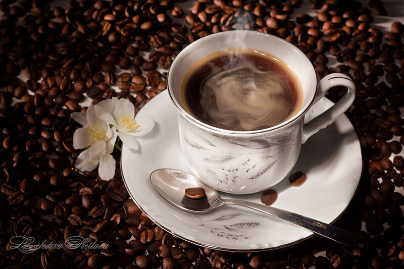 Steaming Coffee Cup — Brown, Calm, Photograph