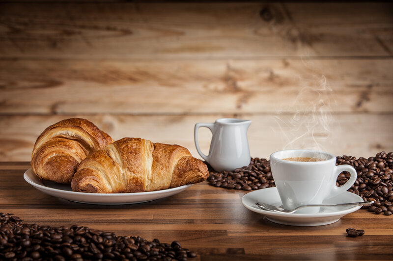 Steaming Coffee Cup — Brown, Cozy, Morning, Photograph