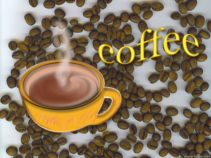 Steaming Coffee Cup — Brown, Warm, Illustration