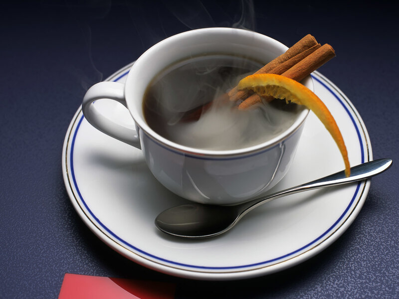 Steaming Cup of Tea — White