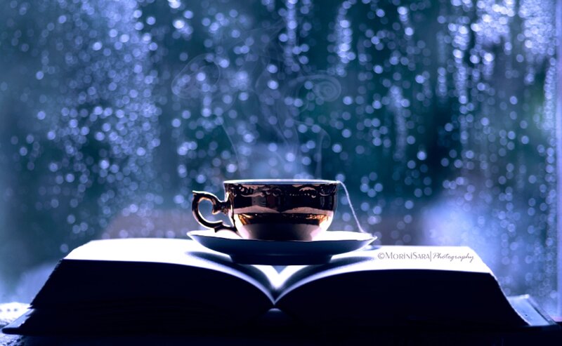 Steaming Cup on Book