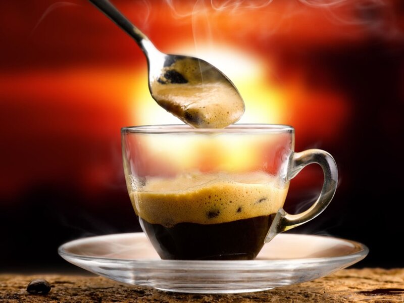 Steaming Espresso Cup — Red