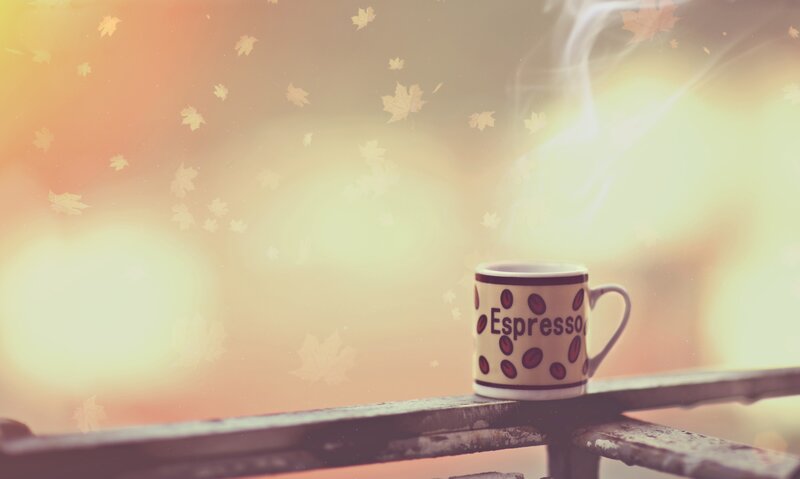 Steaming Espresso Cup — Yellow