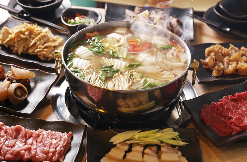Steaming Hot Pot Meal