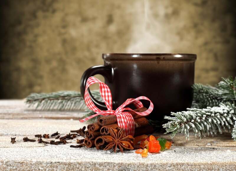 Steaming Mug with Spices