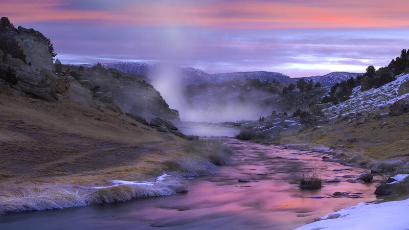 Steaming River at Dawn